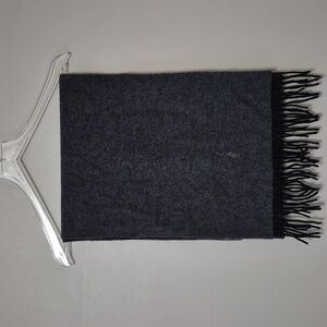 Polo Ralph Lauren Reversible Wool-Blend Scarf Medium and Dark Gray Combo, Unisex